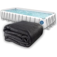 Liner Life Pre-Cut Swimming Pool Liner Pad, 16 x 32 Inch Rectangle, Black - Made of Strong, Durable Polyester Geotextile Material, Pre-Cut to Fit Perfectly, LL1632RE