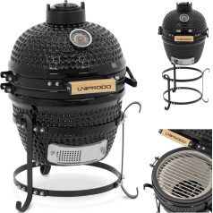 Kamado keramiskais ogļu grils ar termometru Diametrs 27 cm