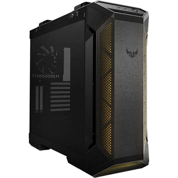 ASUS TUF GT501 Gaming Gehäuse (bis zu E-ATX, 120mm RGB-Lüfter, 140mm PWM-Lüfter, USB 3.1 Gen 1) schwarz