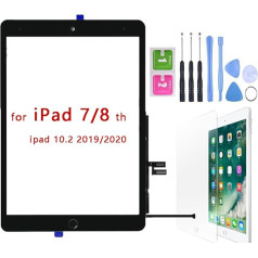 Hedywei Touch Screen for iPad 7 Gen A2197 A2198 A2200 (2019 10.2 inch) Touch Screen Digitizer with Tool Kit (Black)