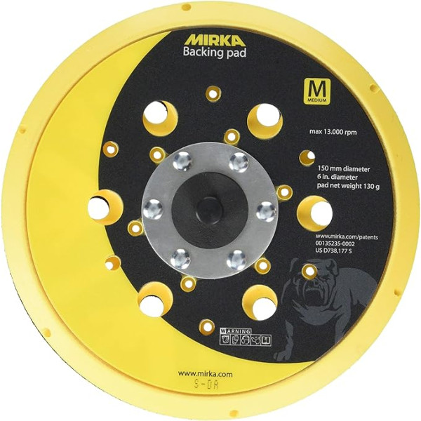 MIRKA 8292605011 Schleifteller Abranet, 5/16 Zoll Grip, 48L Medium, 150 mm
