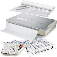 Plustek A3-Flachbettscanner OS1180, für A3-Grafiken und Dokumente Design für Büchereien, Schulen und kleine Büros. Benötigt ca. 9 Sekunden für ein A3-Dokument.
