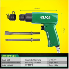 Hämmer Pneumatischer Hammer for Fahrzeugreparatur 6cfm Lufthammer leistungsstarker Jack-Chipping-Hammer for Brückenwiderstand Luftentwurf (Color : LA188066-66MM)