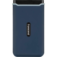 Transcend TS1TESD370C Ultra High Speed 1TB Portable Lightweight External SSD (≠HDD) USB Type-C/A, Transfer (up to 1050/950MB/s) Memory Expansion for Desktop PCs, Laptops, Notebooks, PS4, Xbox Blue