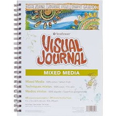 Strathmore Visual Journal, Verschiedene Sorten Pergamentpapier, 23 x 30,5 cm, 34 Blatt