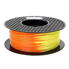 3D Printer Orange to Yellow Colour Changing PLA Filament 1.75 mm 1 kg 3D Printing Filament Colour Changing PLA with Temperature 3D Pen Filament 3D Printing Material CC3D Orange to Yellow