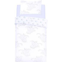 sarcia.eu Disney Dumbo Bed Linen, Grey/Blue, 135 x 200 cm