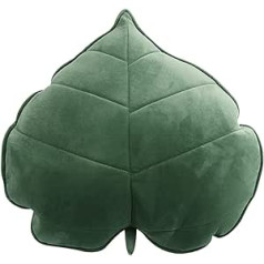 Liuyoyo Leaf Pillow 3D Leaf Shape Pillow Funny Pillow 19.6 x 19.6 Inch Autumn Leaves Sofa Car Cushion Home Decor Pillow for Home Car Decoration Green