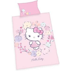 Herding Hello Kitty Bed Linen Set, Cotton, Multi-Colour, 40 x 60 cm, 100 x 135 cm