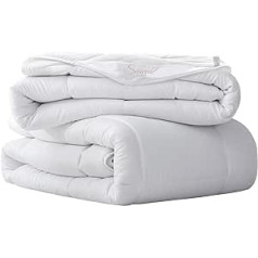 Seiwohl 4 Seasons Duvet 200 x 200 cm, All-Year Duvet (300 GSM) + Summer Duvet (150 GSM) = Winter Duvet (450 GSM), Warm Quilt for Winter