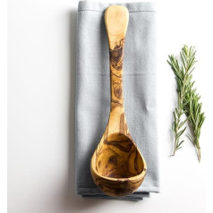 Traditional Olive Wood Soup Ladle Length 25 cm