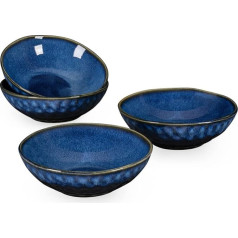 Cereal Bowls Stoneware, 4-Piece Bowls Set - 800 ml, Bowl Set / Soup Bowls Ceramic / Ramen Bowls