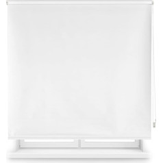 Blindecor Draco Blackout Roller Blind, Ecru 160 x 230 cm (W x H), Fabric Size 157 x 225 cm, Thermal Roller Blind for Windows
