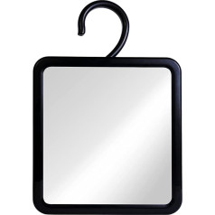 Mirrorvana Shower Mirror Anti-fog Hanging Shaving Mirror for Shower Hanging Mirror for Shower Anti-Fog for Bathroom (Glass, 20 x 18 cm)