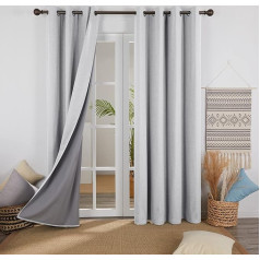 Deconovo Blackout Curtains with Foam Coating