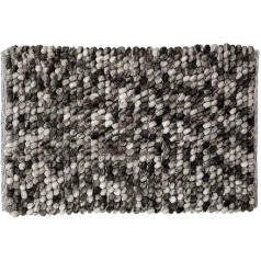 Sealskin 294655413 Vintage Dark Grey Bathroom Bath Mat Rug, Charcoal, 80 x 50 x 2.5 cm