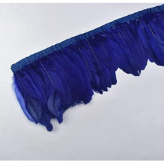 TOUUO 100 Yards Color Goose Feather Trim White Goose Feather Tape for Clothes Sewing Embellishments on Tape Decoration DIY Decoration