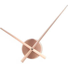 HAB & GUT -A01V15- Design Wall Clock Big Time without Numbers Only Hands Copper Circulation 50 cm Quartz Movement