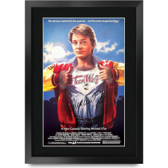 HWC Trading FR A3 TEEN WOLF MICHAEL J FOX GIFTS PRINTED AUTOGRAPH SIGNED PHOTO PRINTED AUTOGRAPH PICTURE MOVIE MEMORIES - A