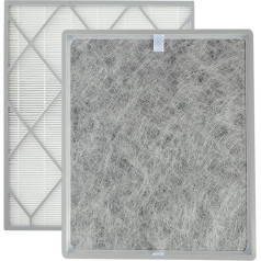 PUREBURG Replacement HEPA Filter Compatible with Shark HE401 & HE402, HE405 Air Purifier, 4 Fans, 1000m², Part Number HE4FKPET
