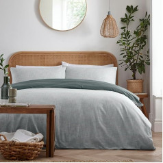 Appletree Loft - Biscay - 100% Cotton Duvet Cover Set, Double, Green