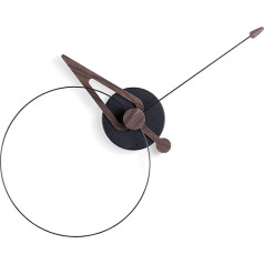 NOMON Picnn Wall Clock, Black, walnut, Design: