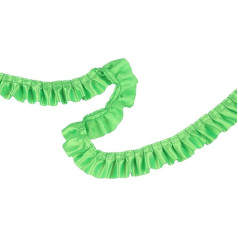 YYCRAFT 10 Yards Lime Green Satin Ruffle Trim & Embellishments 1.5