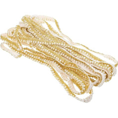 COHEALI Perlengurtband Blumendekorationen Blumenband Spitzenbesatz Diy-Bekleidungsbesatz Vorhangband Perlenspitzenband Exquisiter Perlenbesatz Perlenbesatz Verzierung
