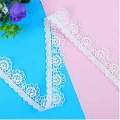 4.5M Hollow Mesh Embroidery Floral Fabric Lace DIY Wedding Clothes Underwear Sewing Accessories