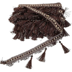 SHINEOFI Tassel Hanging Tassel Lace Home Decor Home Decor Embroidered Ribbon Bead Curtain Sofa Edge Decorative Curtain Strip Fringe Tape Edges Decorate Interior Decoration