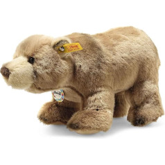Steiff Cuddly Toy Brown Bear Back in Time Baerlie, Cute Stuffed Toy with Name, Boys, Girls & Babies from 0 Months, Teddy, Cuddly Bear Brown, 28 cm Small, 069420