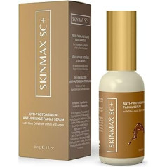 SKINMAX SC+ | Photo-Age Face Serum | Regenerating and Light Protection with Argan Stem Cells Arabic Cotton | Asian Centella Hyaluronic Acid | Antioxidant Soothing | Day Night | 30 ml