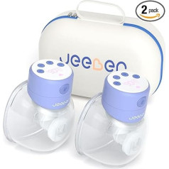 Jeeber Electric Breast Pump with Storage Bag - Easily Bring Fresh Breast Milk Home! (S12)