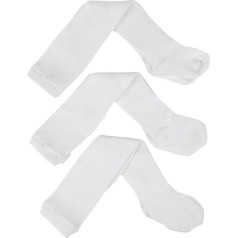 Jeff Unisex Baby 3 Pack Seamless Tights (Baby) – White – 6-18 months