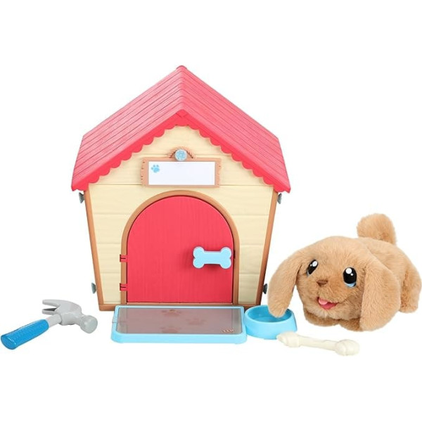 Little Live Pets My Puppy's Home: Interactive Dog with DIY Dog House Building and Exciting Surprise Moment. Over 25 Different Sounds and Reactions, Repeatable Play Patterns