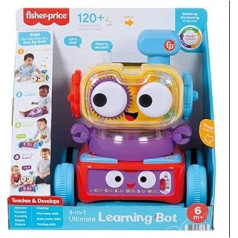 Fisher-Price Linus 4-in-1 Learning Robot for Babies and Toddlers, Toys from 6 Months, Spanish Version HCK45