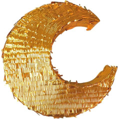 Peacock Supplies - Moon Pinata - Gold