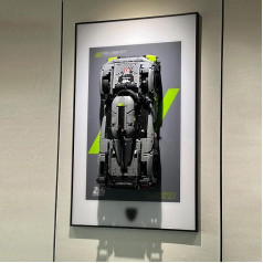 iLuane Display Wallboard for LEGO Technic Peugeot 9X8 24H Hypercar 42156, Adult Collectibles for Supercar, Ideal for Lego Lovers (Display Wallboard Only)