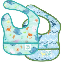 Bumkins Starter Bib, Baby Bib Infant, Waterproof Fabric, Fits Infants and Babies 3-9 Months