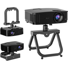 KDD Desktop Projector Mount Ceiling Projector Stand 360° Rotatable Universal Stand 1/4 Screw for LED LCD Projectors Mini Projector Wall Mount for Office Home School