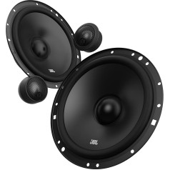 JBL stage1 601C 2-way car sound system by Harman Kardon, 200 watts, components car speaker box set with 16–17 cm installation car speaker and tweeter, black