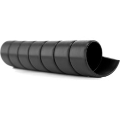 Safeplast Eco Safe Spiral Hydraulic Hose Protection Spiral Diameter 16 mm Cable Spiral Protective Tube for Bundling Hoses, Black, 10 m Length