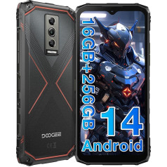 DOOGEE Blade10 Pro Outdoor Mobile Phone Without Contract Android 14 Octa Core 256GB ROM 10.7 mm Ultra Thin Outdoor Smartphone 6.56 Inch IPS, 3 Card Slots Dual 4G SIM + 2TB TF, 50MP Camera, 5150mAh,