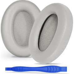 Replacement Earpads for Sony WH-1000XM3 Headphones with Soft Touch Leather Noise Isolating Memory Foam and Extra Thickness (Grey)