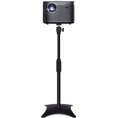 Drsn Four-Corner Floor Stand Projector Tripod, Adjustable 70-125 cm, 3 kg Load Capacity, 1/4 Inch Compatible, 360° Rotating Ball Head, Floor Stand for Small Camera, Webcam Microphone, Projector, GoPro
