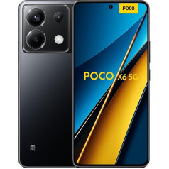 Xiaomi Poco X6 5G Smartphone 8+256GB Snapdragon 7s Gen 2 Processor 6.67 Inch CrystalRes 120Hz FIow AMOLED Display 64MP Triple Camera 5100mAh Battery 67W Turbo Charging (Black)