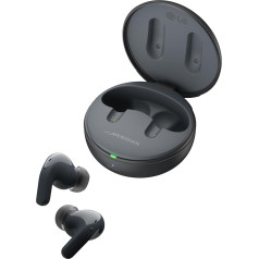 LG TONE Free DT90Q In-Ear Bluetooth Headphones with Dolby Atmos Sound, Meridian Technology, ANC (Active Noise Cancellation) & UVnano+, Black