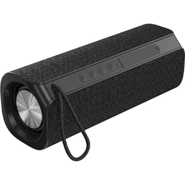 PRENDELUZ Portable Bluetooth Speaker, Wireless Bluetooth 5.0 Speaker, 6W, USB, MICROSD, Built-in 1200mAh Battery, Black