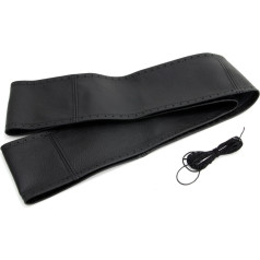 Mežģīņu ādas pārvalks automašīnas stūres ratam l 41-43cm -01762