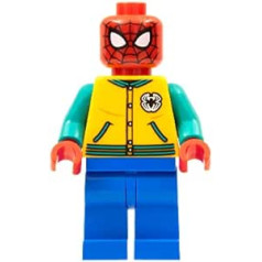 LEGO Marvel Super Heroes Spider-Man Orange Letter Jacket Mini Figure by 76196 (Pouch)